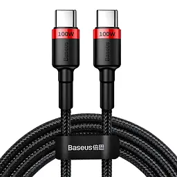 Дата кабель Baseus Cafule Type-C to Type-C PD2.0 100W (2m) (CATKLF-AL) Red/Black