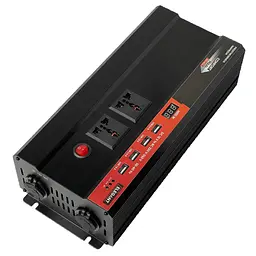 Перетворювач напруги Elegant 12V - 220V 2000W-4000W З Розетками 12V та 220V 4 USB Клеми (EL 101 402) - мініатюра 2