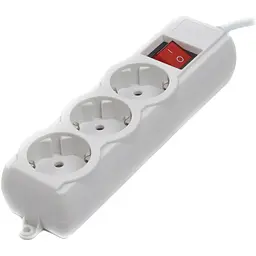 Мережевий фільтр Power filtr 4.5м Gembird , 3 розетки, сірий, 220 В, 50 Гц, 16A - мініатюра 2