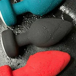 Анальна пробка що світиться з вібрацією і Д/У Light Anal Plug 3,5*9 см зелена — Анальні іграшки - мініатюра 7