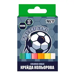 Крейда кольор. "Yes" №400563 12шт Football кругла