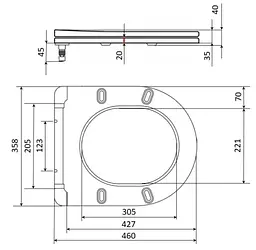 Сидіння для унітазу Qtap (Kolibri) з мікроліфтом, Slim Duroplast, Quick Release QTST179W49488 - мініатюра 5