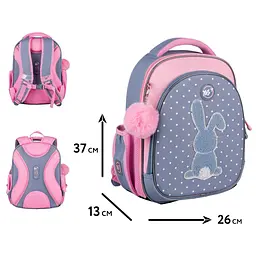 Рюкзак шкільний напівкаркасний Yes Lovely Bunny S-109 - мініатюра 2