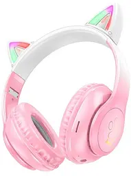 Навушники Hoco W42 Cat ear Cherry