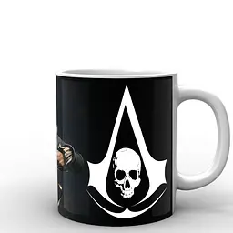 Кухоль GeekLand Assassins Creed чорний прапор AC.02.06 330 мл білий - мініатюра 3