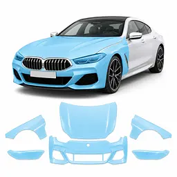 Антигравійна захисна бронеплівка за лекалами для BMW 8 Series G15/G14/G16 facelift 2022- передня частина авто (капот бампер фари крила)