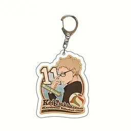 Брелок акриловий Волейбол!! Кей Цукішима Haikyuu!! Kei Tsukishima 5 см