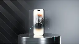 Захисне скло iLera DeLuxe Frosted Cover Glass для Apple iPhone 15 Pro Max (iLFrDL15PrMx) [93398] - мініатюра 3