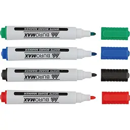 Набір маркерів Buromax JOBMAX Board, SET*4шт+губка (BM.8800-84) - мініатюра 3