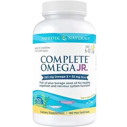 Жирні кислоти Nordic Naturals Complete Omega Junior, 180 капсул лимон