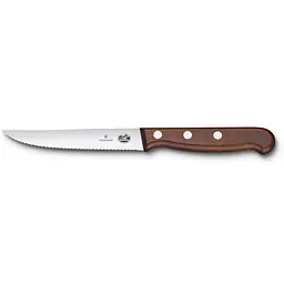 Набір кухонний Victorinox Wood Steak Set 2 ножа лезо 12см хвил. з дерев. ручкою у подар.упак. - мініатюра 4