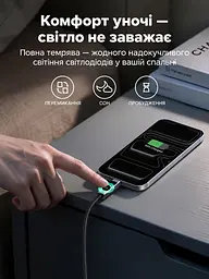 Кабель UGREEN L541 USB-C - USB-C PD 3.1 240 Вт з дисплеєм 2 м чорний (55816) - мініатюра 11