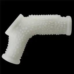 Стимулююча вібронасадка на член Lovetoy Vibrating Drip Knights Ring with Scrotum Sleeve, 13 см (білий) - мініатюра 2