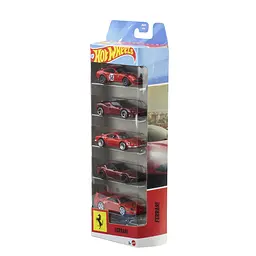 Набір Hot Wheels з 5-и базових машинок Ferrari (JLN12) - мініатюра 7