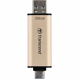 USB флеш накопичувач Transcend 256GB JetFlash 930 Gold-Black USB 3.2/Type-C (TS256GJF930C) - мініатюра 5