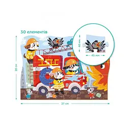 Дитячий пазл Герої-пожежники DoDo 300372, 30 ел. - мініатюра 4