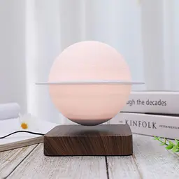 Магнітна левітаційна лампа HCNT Levitating Lamp Saturn Dark Wood Grain SIM10-GW5-S - мініатюра 3