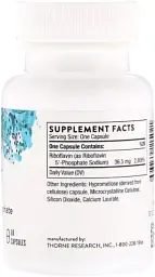Вітамін В2 Thorne Research (Riboflavin 5 'Phosphate) 60 капсул - мініатюра 2