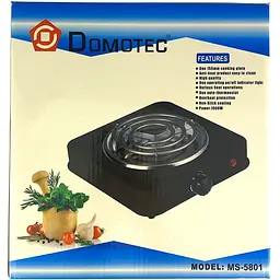 Плита для розпалювання вугілля кальяну електрична Hot Plate Domotec 1000W коричнева - мініатюра 2
