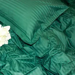 Постільна білизна MirSon SatinStripe 30-0017Green 200х220 Євро (2200005254097) - мініатюра 5