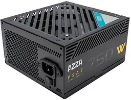 Блок живлення 750 Вт, Azza, чорний, 80+ Bronze, 12 см, 2xMolex/5xSATA/4x6+2-pin/1x20+4-pin/1x4+4-pin, захист