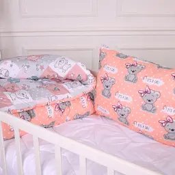Набір антиалергенний MirSon зима Kids Time 20-0028 Little girl Teddy 140x205 см EcoSilk: ковдра з подушкою (2200009664205) - мініатюра 3