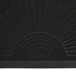 Килимок придверний Eco Fabric Промені півколо з кромкою чорний 40 х 60 см (4060-022) - мініатюра 6