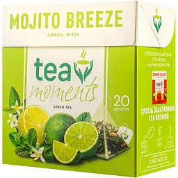 Чай зелений Tea Moments Mojito Breeze, 20 пірамідок (920162) - мініатюра 2