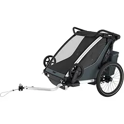 Дитяча коляска Thule Chariot Cross 2 Double (Dark Slate) (TH 10201035) - мініатюра 5