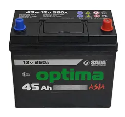 Автомобільний акумулятор Optima Asia 6СТ-45 (-/+) Євро 12В 45Ач 360А - мініатюра 2