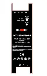 Блок живлення на дінрейку 120W 48V IP20 KLOODI KDPS-NDR 120 48V