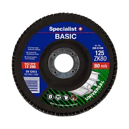 Диск шліфувальний пелюстковий Specialist+ Basic 125 ZK80 (250-51208)