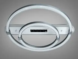Сучасна LED-люстра кільця Diasha 5141/500+300GR 88W, 4840 lm, 56×50 см - мініатюра 5