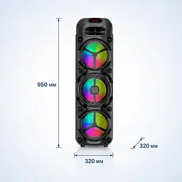 Колонка з мікрофонами ZQS8308 / Колонка Bluetooth / Акустична система на три динаміки - мініатюра 4