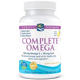 Жирні кислоти Complete Omega, 60 капсул – лимон Nordic Naturals fit0023689 - мініатюра 2