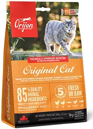 Сухий корм Orijen Original 0.34 кг для кішок всіх порід і віків (курча, індичка, оселедець, камбала)