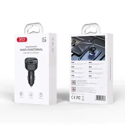 FM модулятор XO BCC18 USB-A OTG/USB-C Black (BCC18.black) - мініатюра 4
