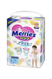 Підгузки-трусики Merries 4 (9-14 кг), 44 шт. - мініатюра 2