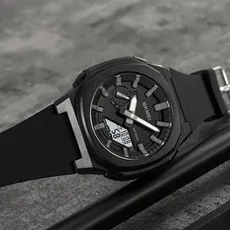 Чоловічий наручний годинник 2091BKGYWT Black-Grey White Skmei acs0030298 - мініатюра 4