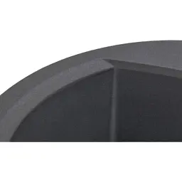 Мийка кухонна GRANADO RONDA grafito з сифоном (470*490mm.) (gr2209) - мініатюра 5