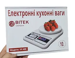 Ваги електронні Вitek SF-400 настільні ваги для зважування продуктів до 10 кг - мініатюра 2