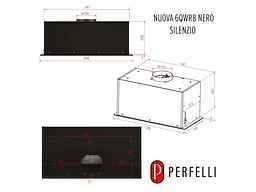Витяжка вбудована Perfelli NUOVA 6QWRB NERO SILENZIO - мініатюра 8
