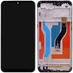 Дисплей Samsung A107 Galaxy A10s чорний, оригінал PRC, з рамкою