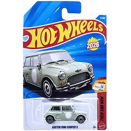Базова машинка Hot Wheels Then and Now Austin Mini Cooper S колір в асортименті (5785) JJK94 - мініатюра 2