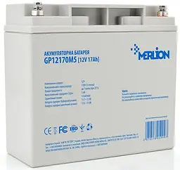 Акумуляторна батарея для ДБЖ Merlion AGM 12 V / 17 А*ч (GP12170M5)