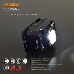 Налобний ліхтар Videx VLF-H035C [144605] - мініатюра 6