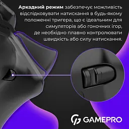 Геймпад GamePro із зарядною станцією GPS20BDOC Black - мініатюра 7
