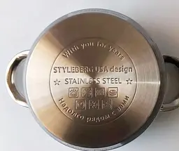 Набір каструль із нержавіючої сталі Styleberg 2185 10 предметів для всіх видів плит - мініатюра 6