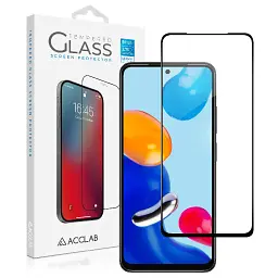 Скло захисне ACCLAB Full Glue Xiaomi Redmi Note 11 Pro Black (1283126522659) - мініатюра 2
