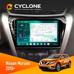 Штатна магнітола Nissana Murano 2015 Cyclone C10-013 4x64 DSP 4G Cyclone (НФ-00006835)